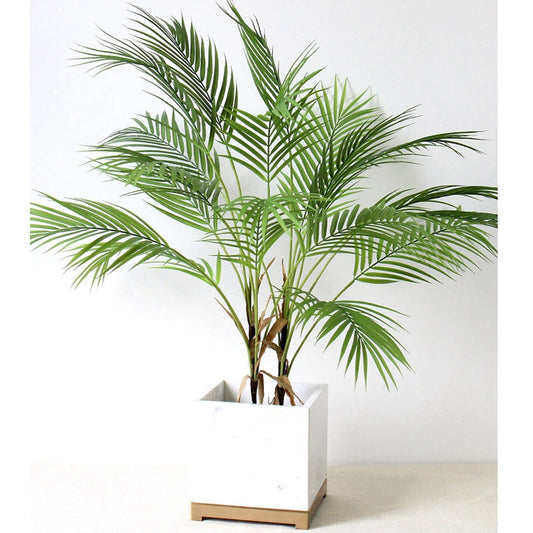 Green Artificial Palm Leaf Plastic Plants Tropical Tree Branch Fake Plants Jungle Home Garden Decor Wedding Decoration