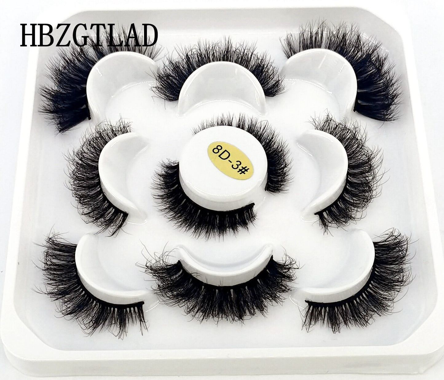 5 pairs natural false eyelashes fake lashes long makeup 3d mink lashes eyelash extension mink eyelashes for beauty
