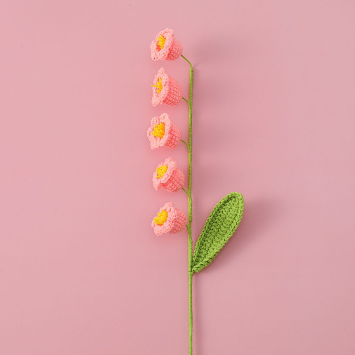Knit Flower Lily Tulips Fake Flowers Bouquet Decoration Hand-woven Home Decorate Creative Knitting Flowers