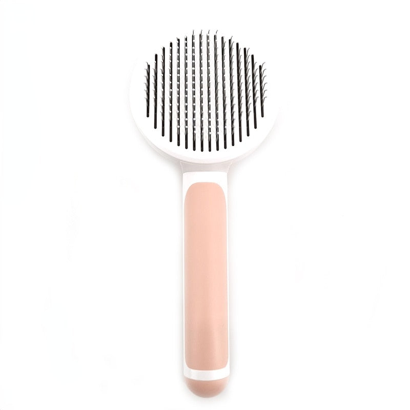 Self Cleaning Slicker Brush for Dog and Cat Removes Undercoat Tangled Hair Massages Particle Pet Comb