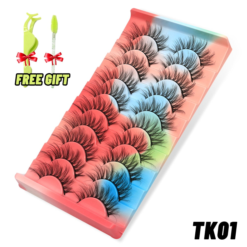 Dramatic False Eyelashes Cosplay 5/10 Pair 3D Mink Eyelashes Natural False Eyelashes