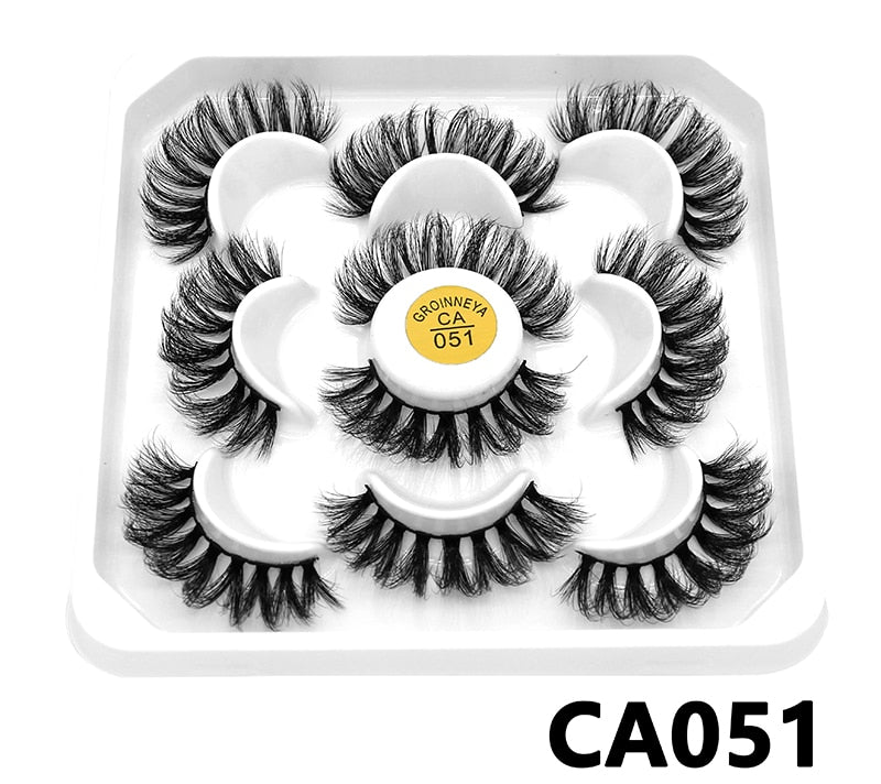 DD Curl 10-23mm Lashes 3D Mink Eyelashes Reusable Fluffy Strip Lashes eyelashes extensions