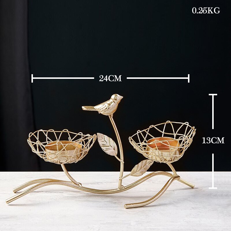 European Metal Crystal Candle Lantern Gold Candle Holders Wedding Center Table Candlesticks Parties Home Decor
