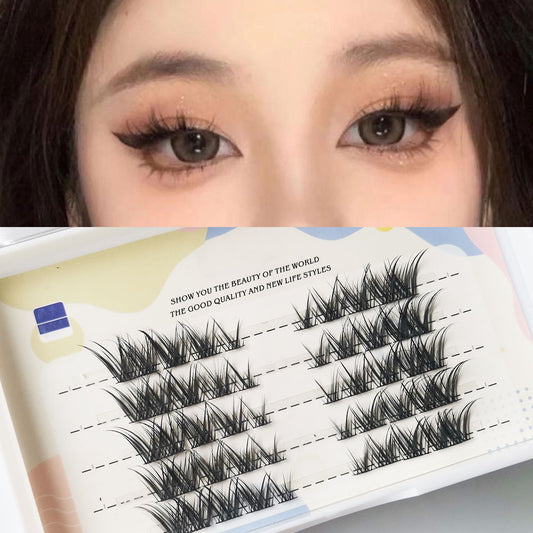 5 Row Manga Lashes False Eyelashes Bundle Eyelashes Clusters Fox Eye Natural