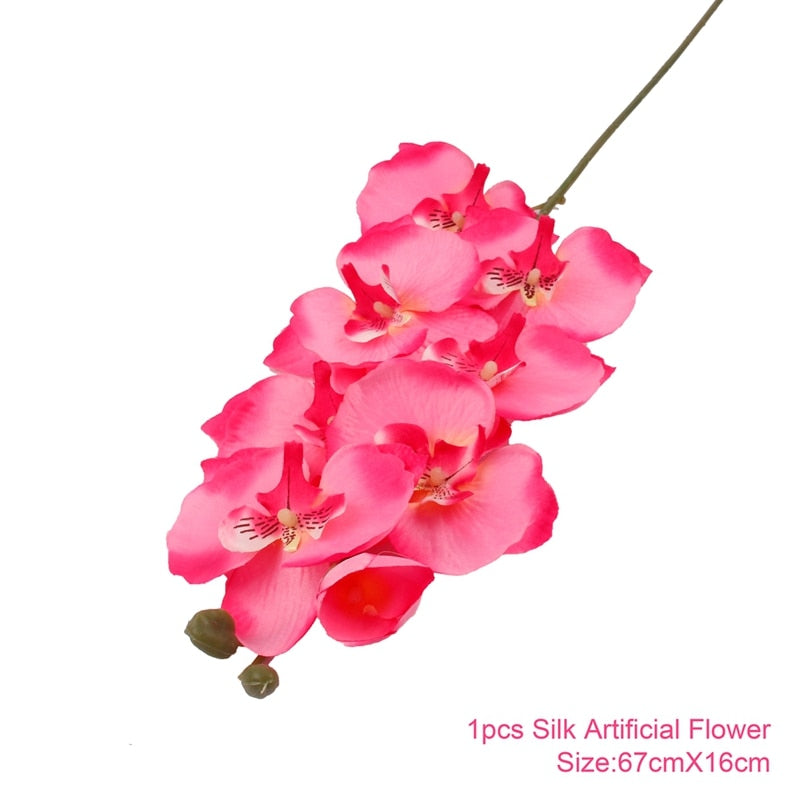 1PC Artificial Flowers Real Touch Artificial Moth Orchid Butterfly Peony Daisy For Home Table Wedding Festival Decoration