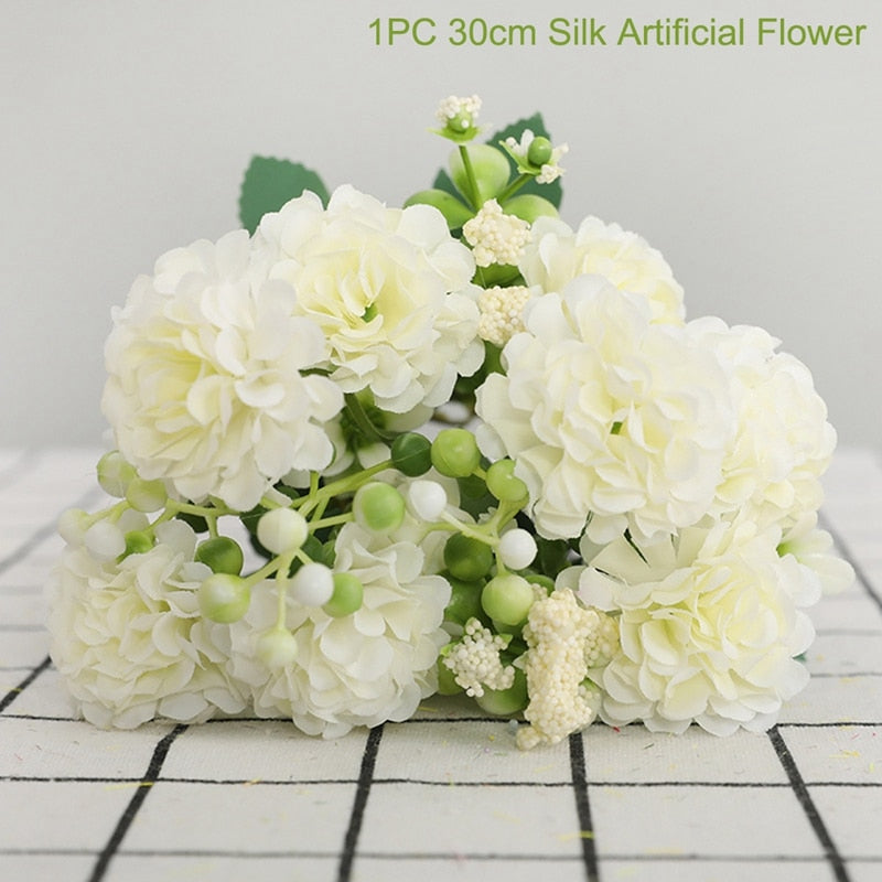 1PC Artificial Flowers Real Touch Artificial Moth Orchid Butterfly Peony Daisy For Home Table Wedding Festival Decoration