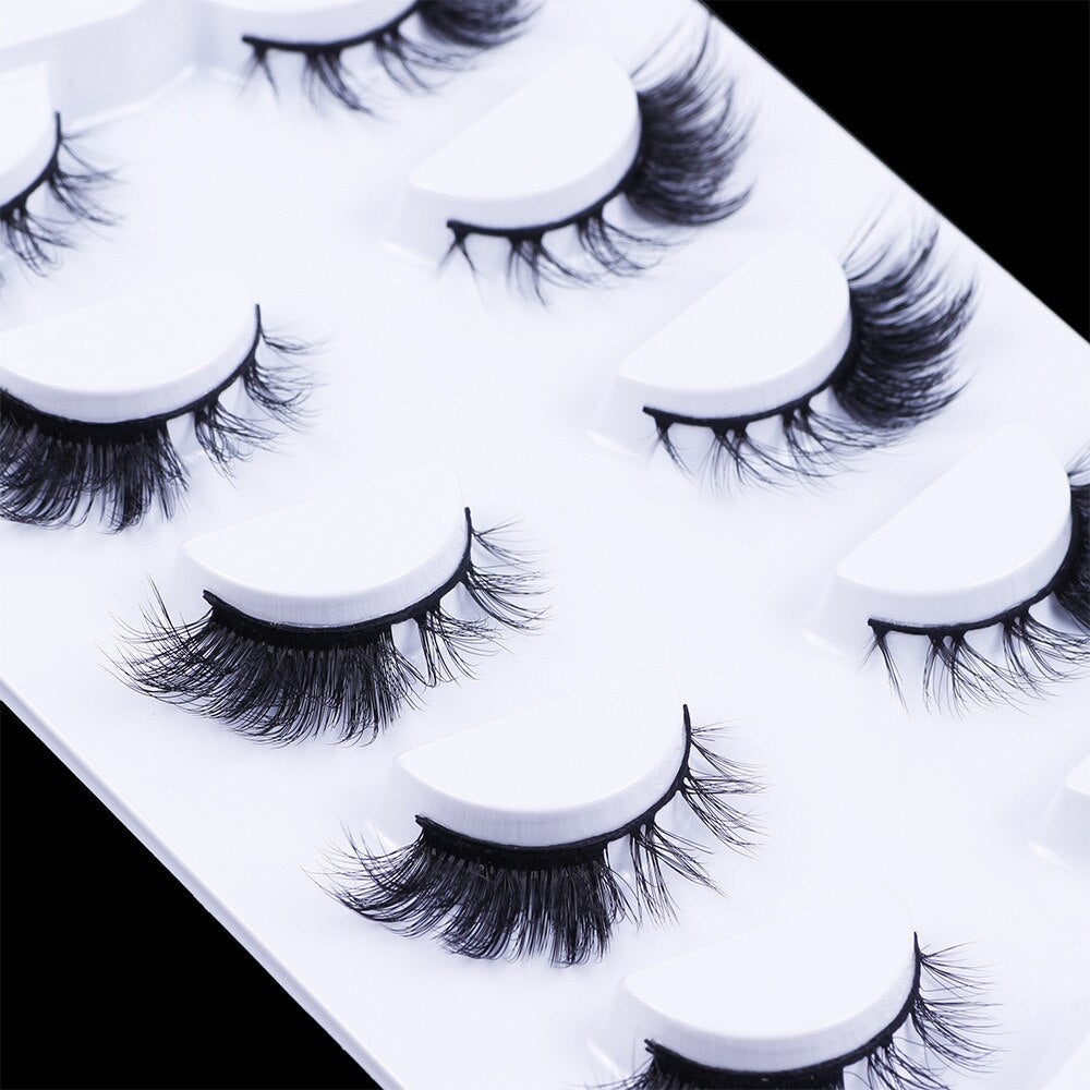 Cat eye Lash Handmade Winged Faux Eyelashes Natural Long Lashes For Eyelash Extension Eye End Lengthen For Foxy Eye