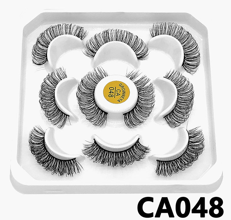 DD Curl 10-23mm Lashes 3D Mink Eyelashes Reusable Fluffy Strip Lashes eyelashes extensions