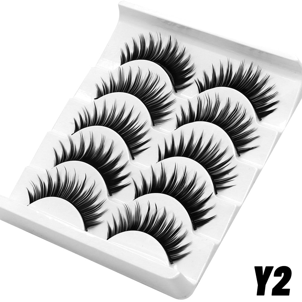 Dramatic False Eyelashes Cosplay 5/10 Pair 3D Mink Eyelashes Natural False Eyelashes