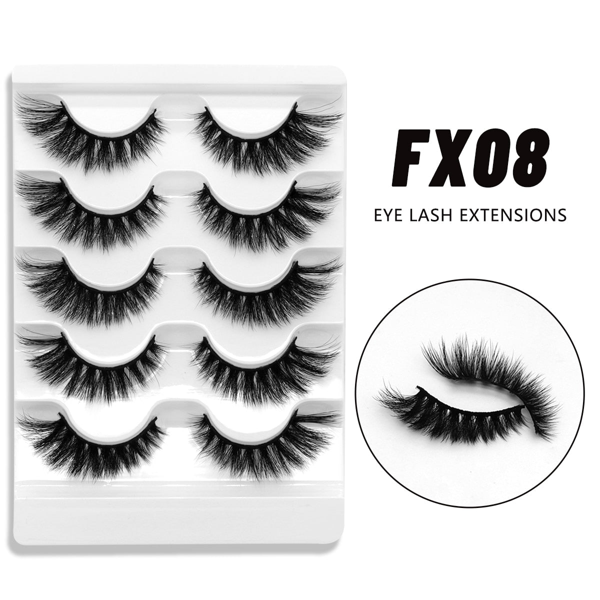 Cat Eye Lashes Faux Mink Eyelashes Natural long Full Strip Lashes Winged End Eye Elongated Fake Lashes Soft Eyelashes