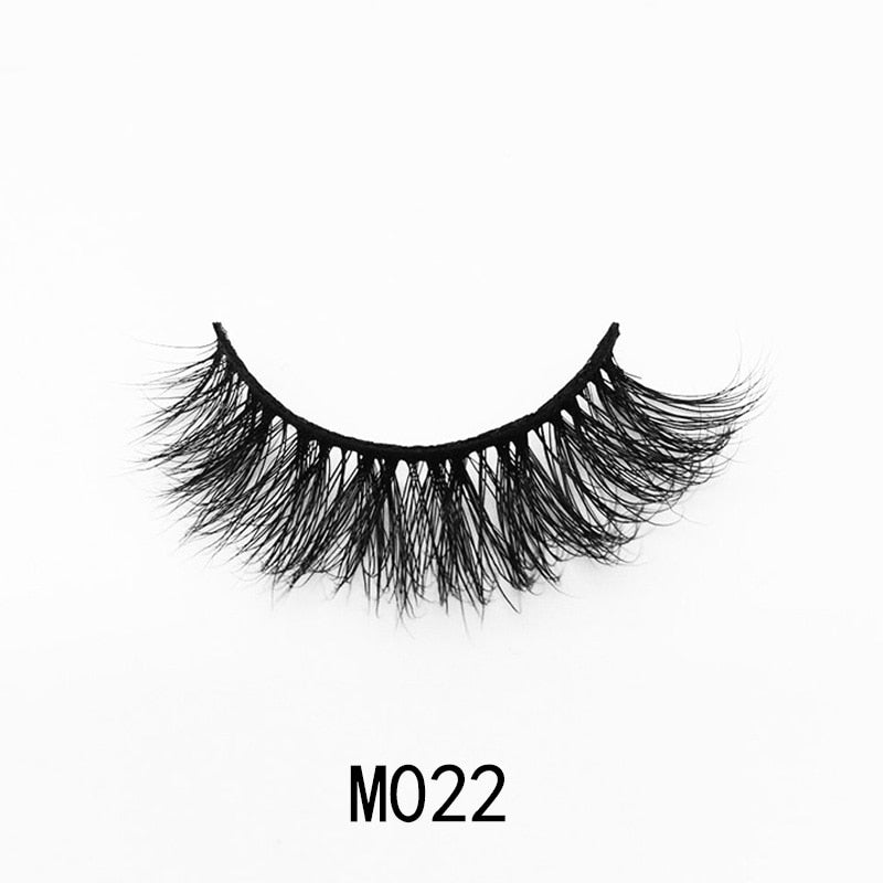 Handmade Mink Eyelashes 3D Curl Winged Natural Realistic Messy End Eye Elongated Thick False Eyelashes Soft Fake Eyelashes