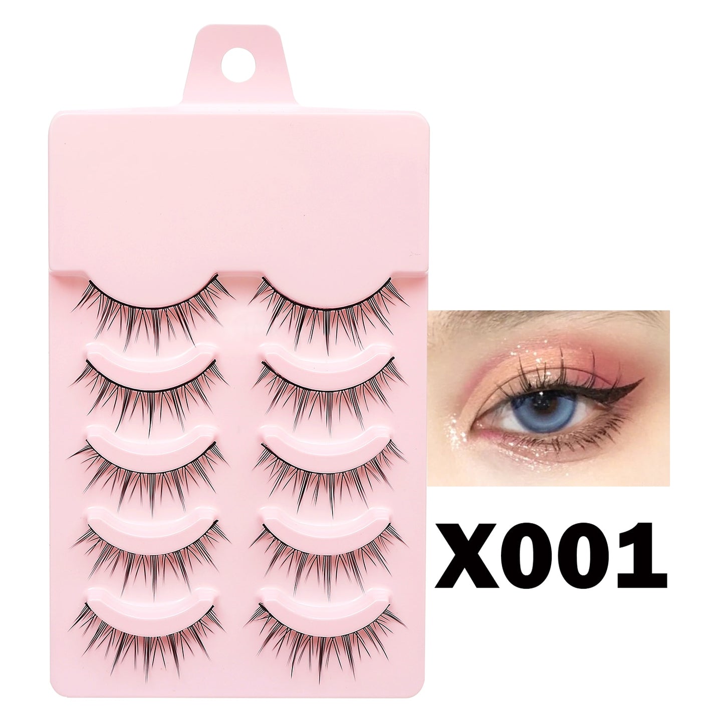 Manga Lashes 5pairs Natural Lashes 19 Styles of False Eyelashes Faux Cils Anime Lashes Soft  Daily Dating Lashes