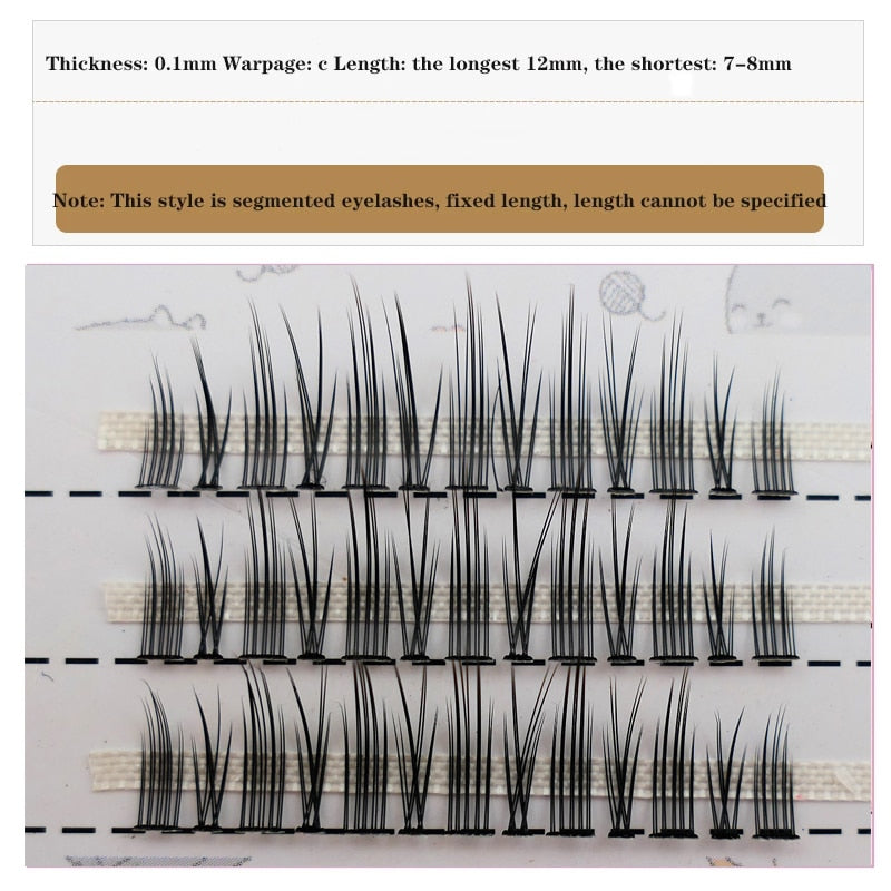 Japanese Fairy False Eyelashes Cos Handmade False Eyelashes Little Devil Big Eyes Naturally Thick Lolita Eyelashes