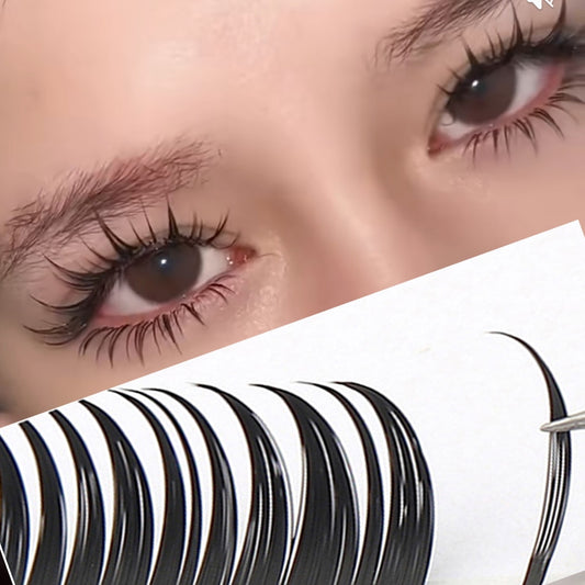 Wet look Cosplay Eyelash Extension Soft Mink False Eyelash Individual Lashes Russian Volume Premade Fans Lashes