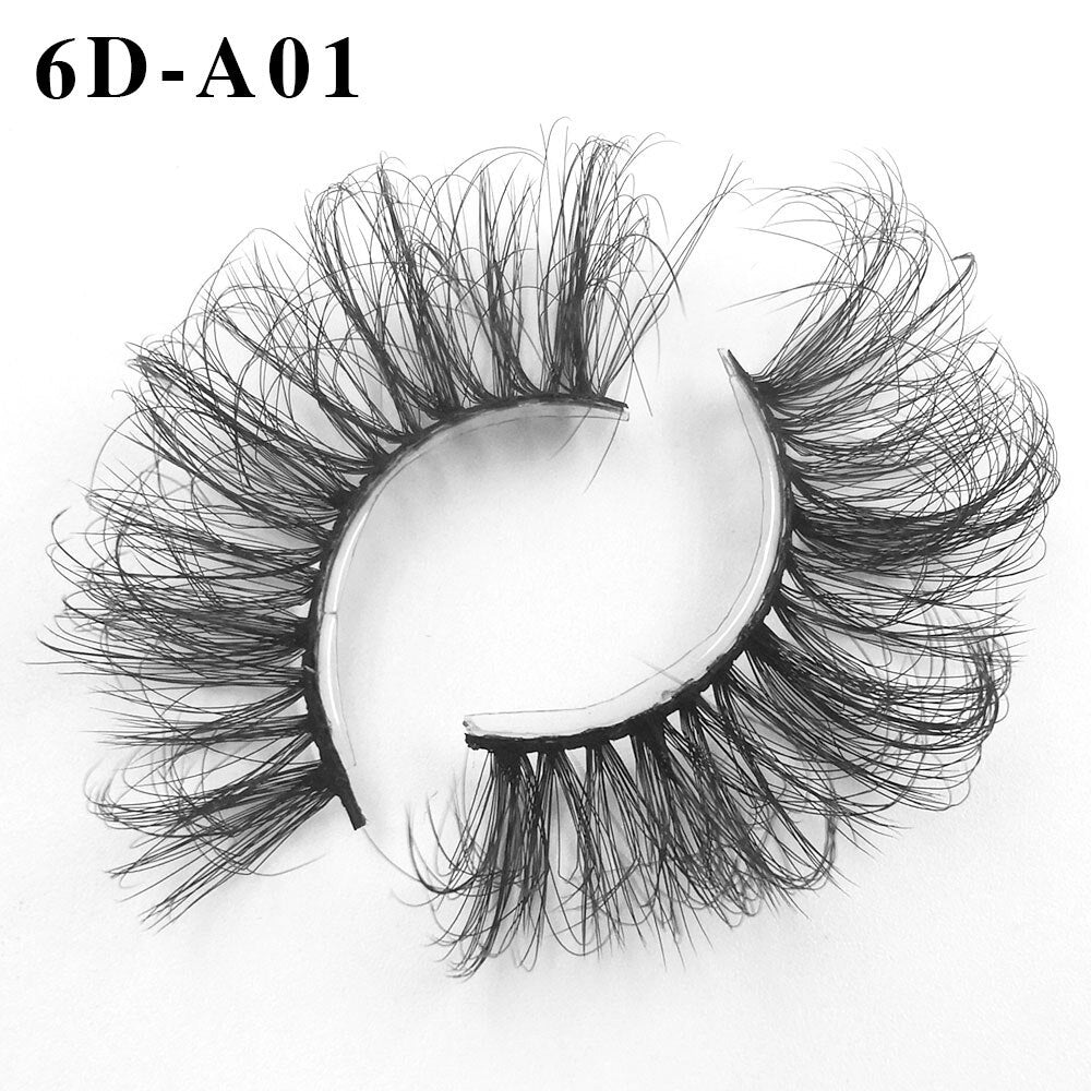 6D Mink Lashes 1/8 Pairs 25 MM Faux Mink Eyelashes Messy Series More Fluffy Dramatic Long False Eyelashes