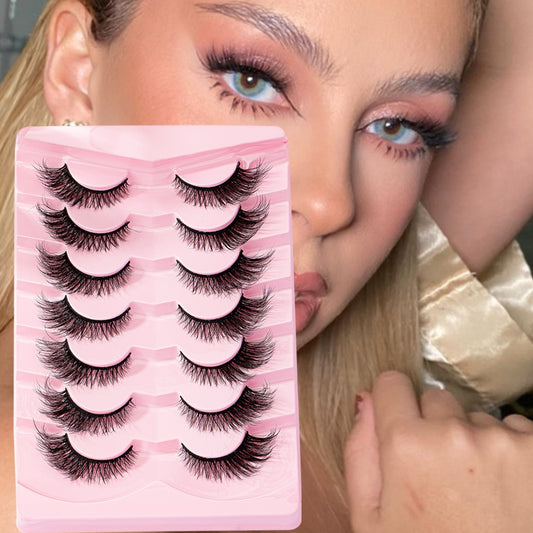 Cat Eye Lashes Faux Mink Eyelashes Winged End Eye Elongated Eyelashes Fake Lashes Soft Natural long Full Strip Lashes