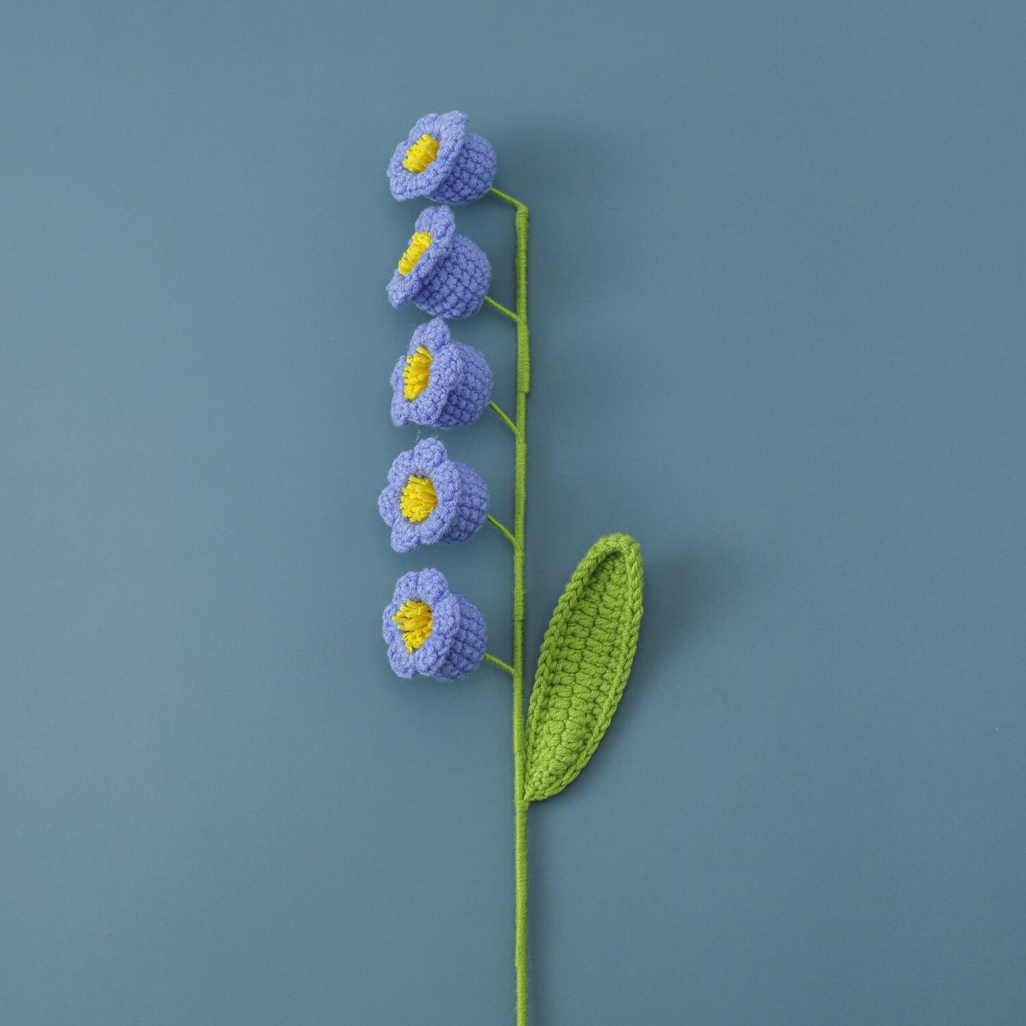 Knit Flower Lily Tulips Fake Flowers Bouquet Decoration Hand-woven Home Decorate Creative Knitting Flowers