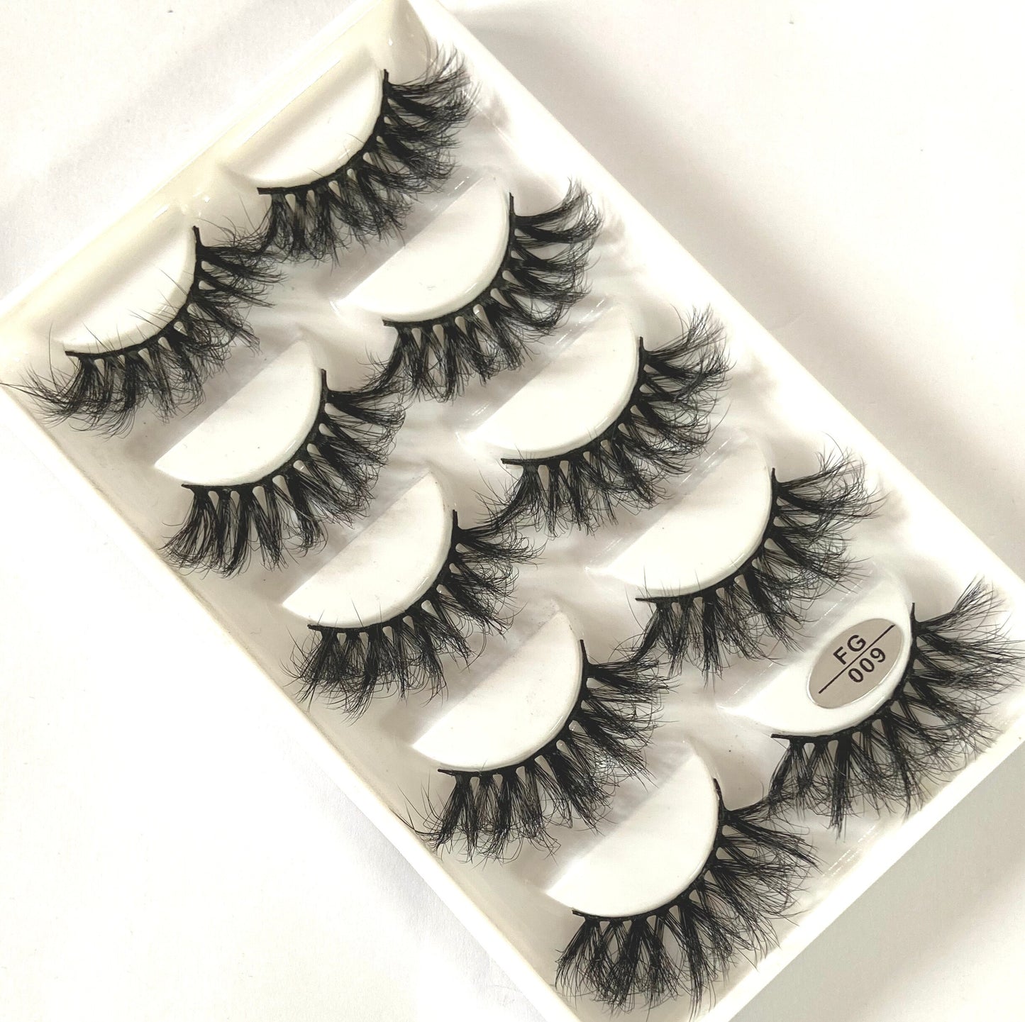 5 Pairs Handmade 3d mink lashes short False Eyelashes Dense Natural Long Messy Eye Lashes Reusable Stage False Eyelashes