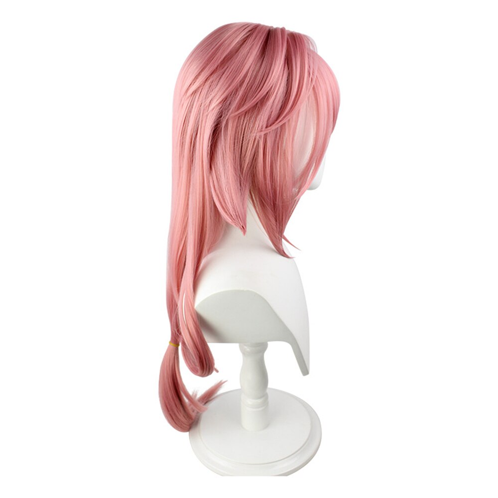 Genshin Impact Cosplay Pink Women Long Anti-warped Anime Cosplay Heat Resistant Synthetic Halloween Costume Party Wig