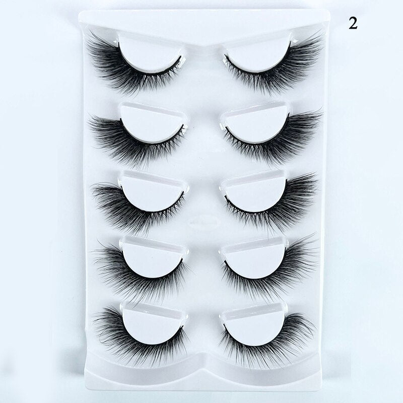 4 Pairs Eyelashes Extension Natural False Eyelashes Cross Long Winged Eyelash End Eye Elongated Big Eye Lashes Lolita Eyelashes