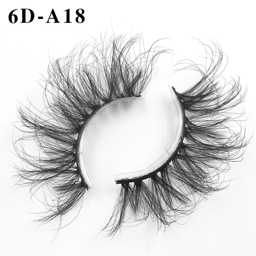 6D Mink Lashes 1/8 Pairs 25 MM Faux Mink Eyelashes Messy Series More Fluffy Dramatic Long False Eyelashes