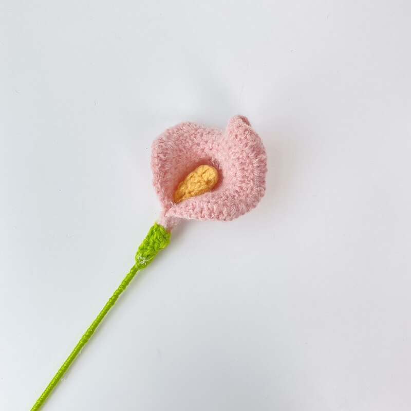 1pcs Hand-Knitted Flower Daisy Flower Lavender Sunflower Knitting Flower Knit Home Decor
