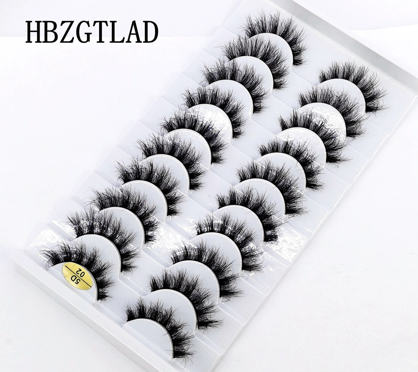 10 Pairs 3D Mink False Eyelashes Natural/Thick Eye Lashes  Fluffy Russian eyelahses Reusable