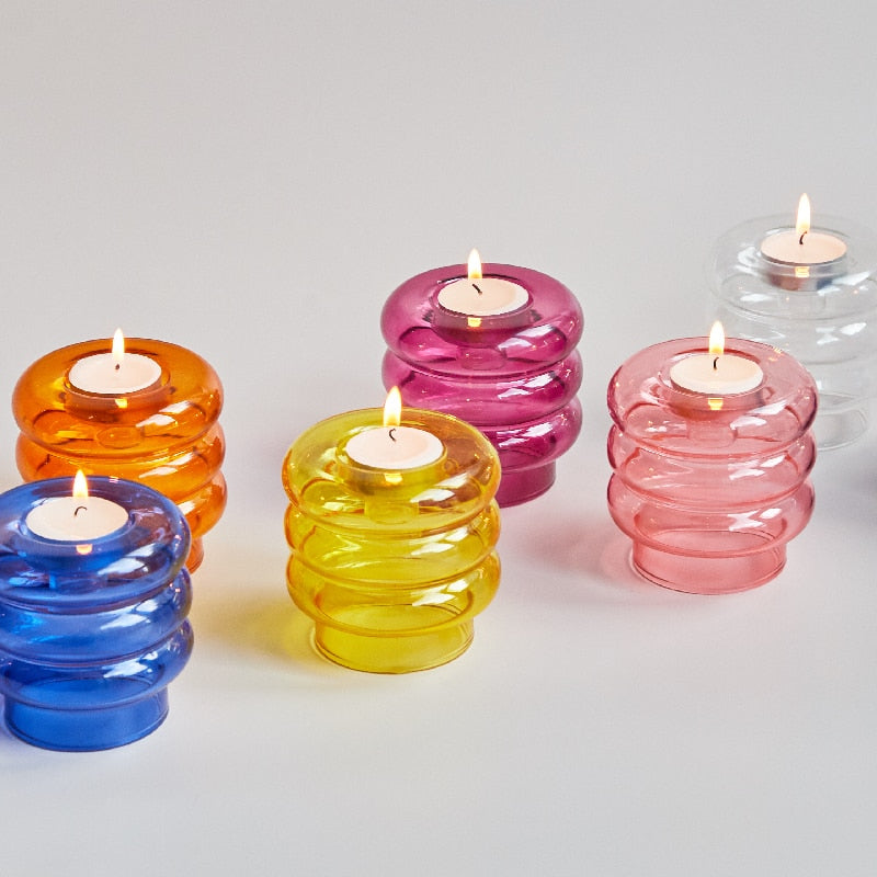 Dual Purpose Candlestick Taper Candle Holders Tealight Candlesticks for Home Decoration Party Vase Table Centerpiece