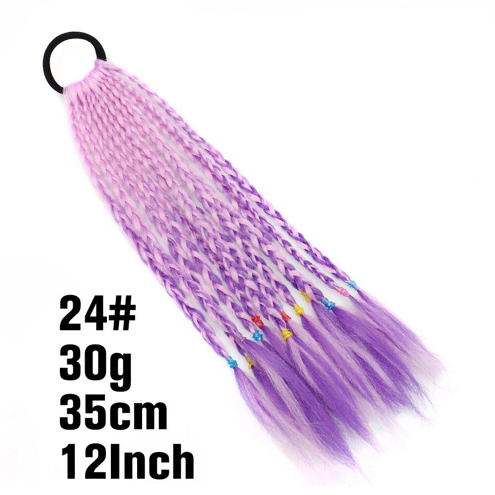 Synthetic Heat Resistant Braided Fishtail Fishbone Drawstring Ponytail Hairpiece Blonde Hair Extensions For Woman