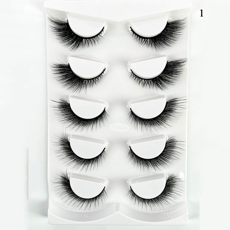 4 Pairs Eyelashes Extension Natural False Eyelashes Cross Long Winged Eyelash End Eye Elongated Big Eye Lashes Lolita Eyelashes