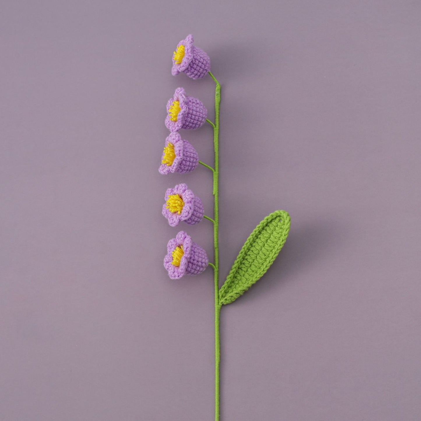Knit Flower Lily Tulips Fake Flowers Bouquet Decoration Hand-woven Home Decorate Creative Knitting Flowers