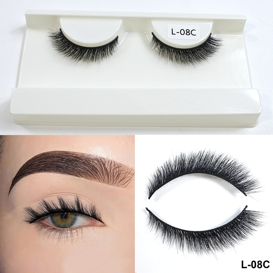 Cateye Lashes End Eye Elongate Fake Eyelashes Natural Winged Fox Eye Lashes Mink