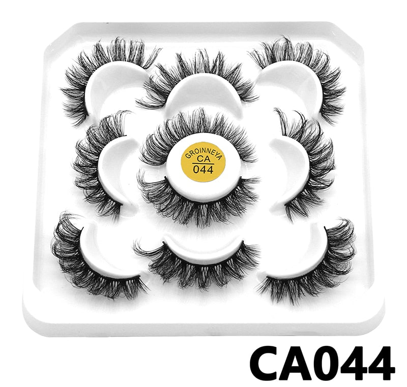 DD Curl 10-23mm Lashes 3D Mink Eyelashes Reusable Fluffy Strip Lashes eyelashes extensions