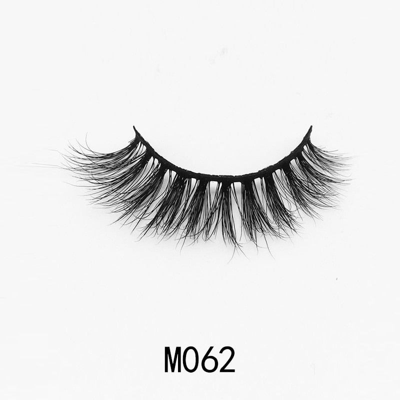 Handmade Mink Eyelashes 3D Curl Winged Natural Realistic Messy End Eye Elongated Thick False Eyelashes Soft Fake Eyelashes