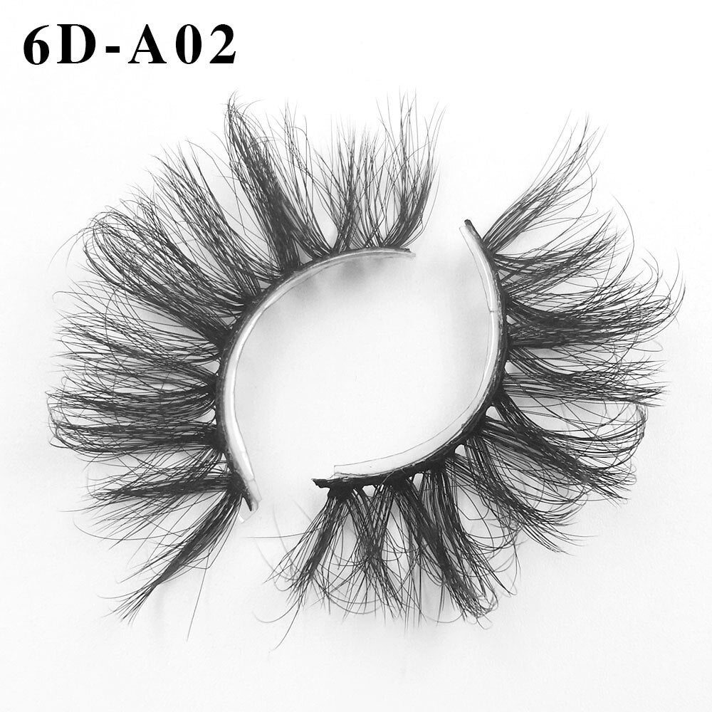 6D Mink Lashes 1/8 Pairs 25 MM Faux Mink Eyelashes Messy Series More Fluffy Dramatic Long False Eyelashes