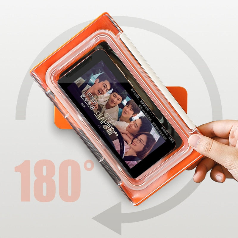 Shower Phone Box Waterproof Case Seal Protection Touch Screen Mobile Holder All Covered Handsfree Gadget Bathroom Organizer