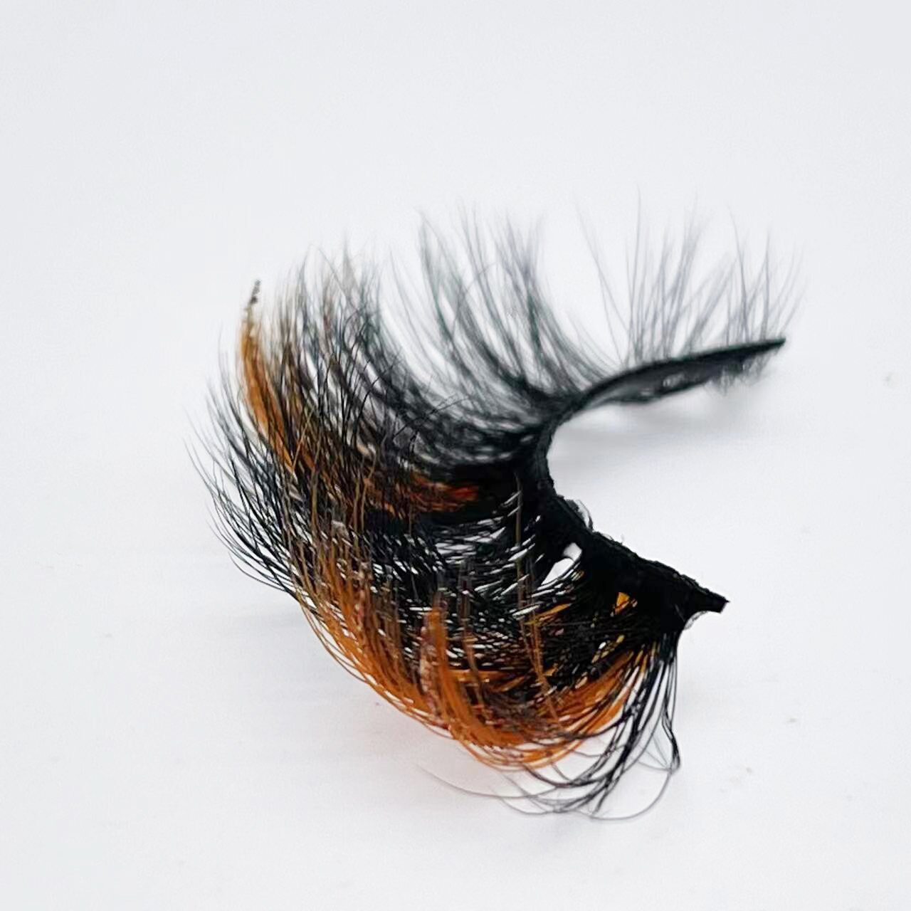 Colored Lashes Glitter Lashes Mink 15mm -20MM Fluffy Color Streaks Cosplay Makeup Beauty Eyelashes