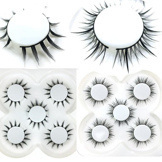 2/5Pairs Eyelashes 3D Natural False Soft Mink eyelash extension Makeup lashes