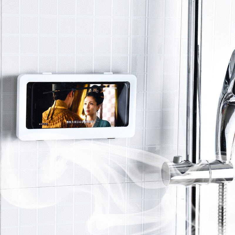 Shower Phone Box Waterproof Case Seal Protection Touch Screen Mobile Holder All Covered Handsfree Gadget Bathroom Organizer