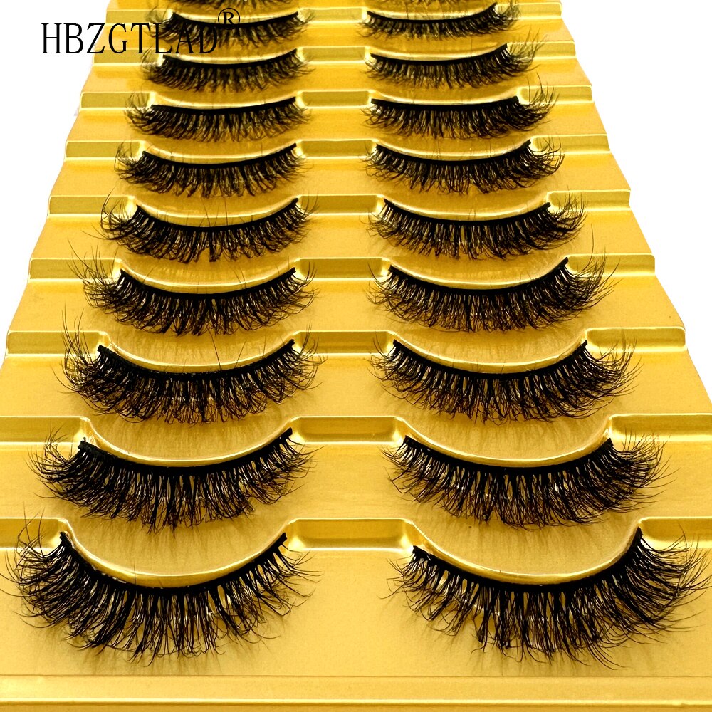 Fluffy Mink Lashes 8-25mm Lashes Dramatic Thick Volume Natural Eyelashes Eye Lashes 100% Cruelty Free Mink Eyelashes