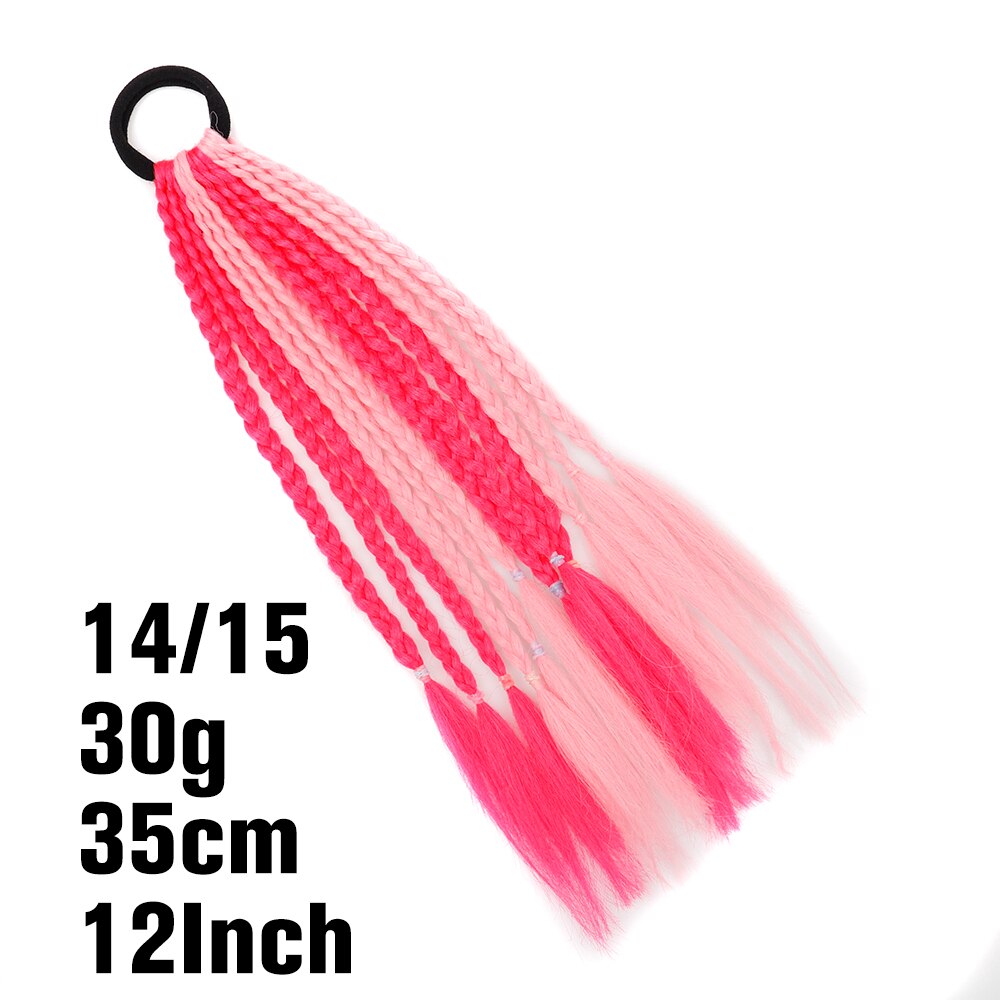 Synthetic Heat Resistant Braided Fishtail Fishbone Drawstring Ponytail Hairpiece Blonde Hair Extensions For Woman