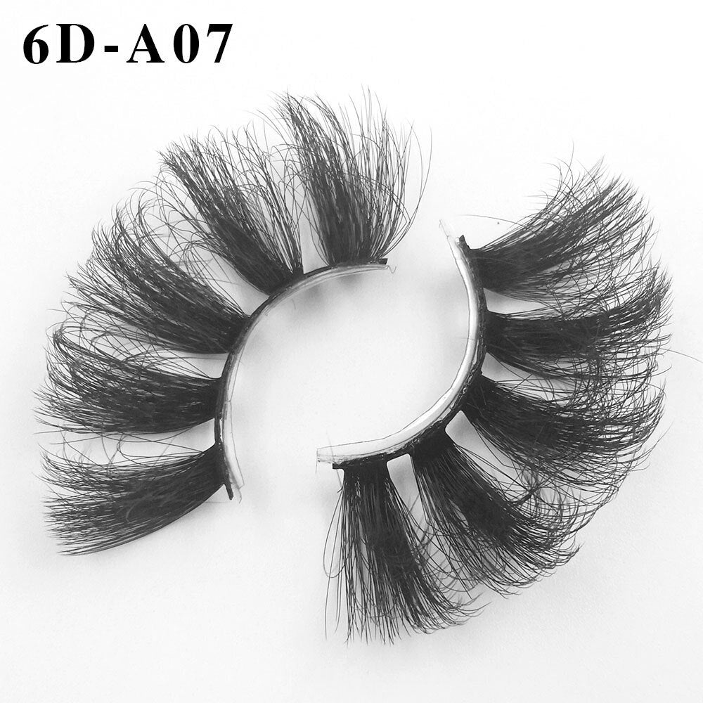 6D Mink Lashes 1/8 Pairs 25 MM Faux Mink Eyelashes Messy Series More Fluffy Dramatic Long False Eyelashes