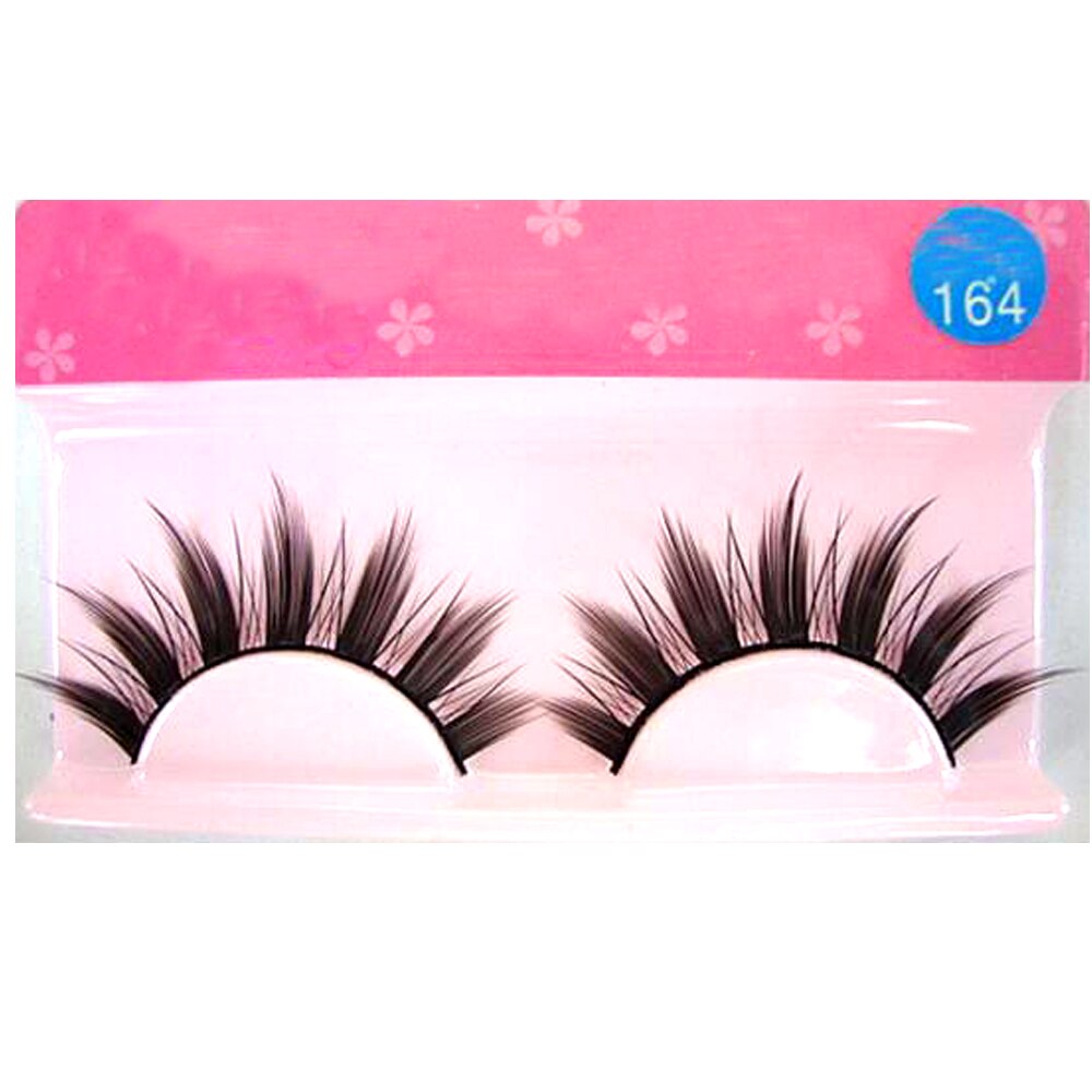 White Eyelashes Cosplay Makeup Natural Long Cross Strip False Eye Lashes