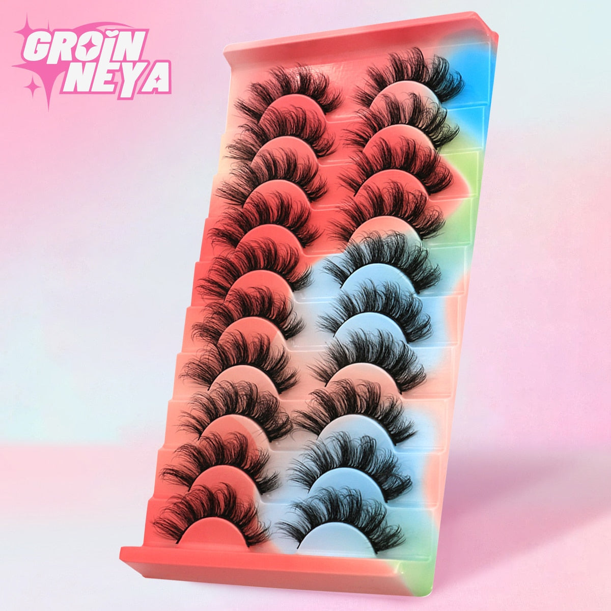 Dramatic False Eyelashes Cosplay 5/10 Pair 3D Mink Eyelashes Natural False Eyelashes