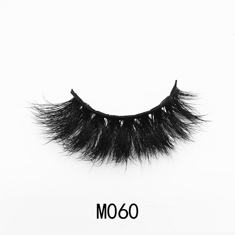 Handmade Mink Eyelashes 3D Curl Winged Natural Realistic Messy End Eye Elongated Thick False Eyelashes Soft Fake Eyelashes