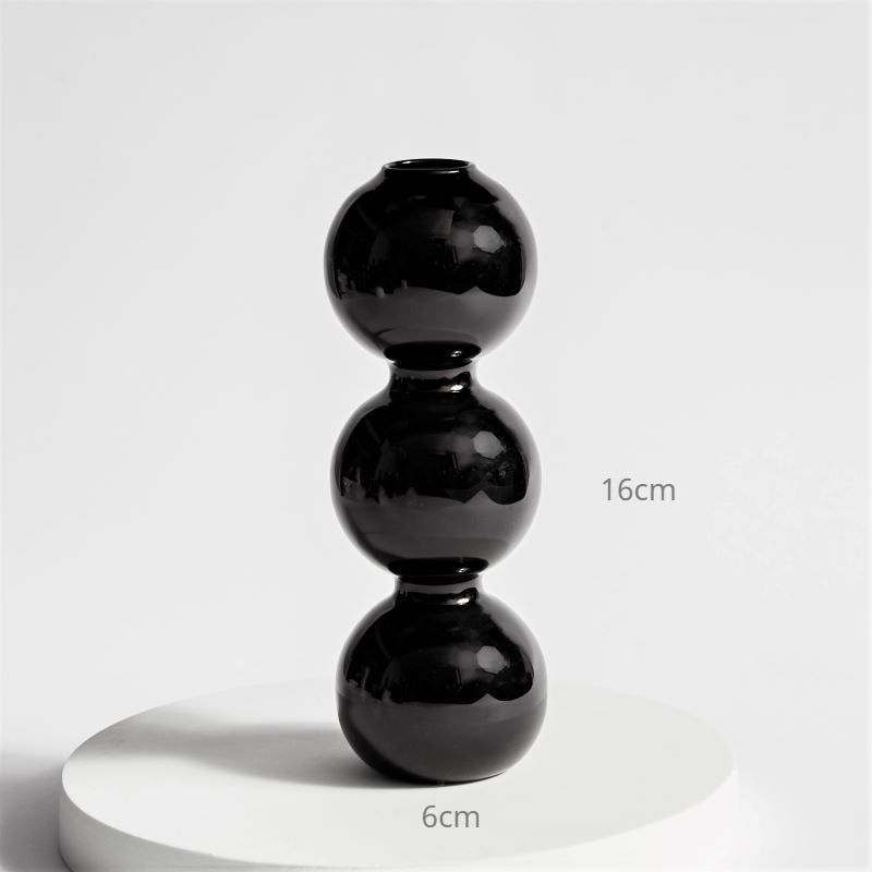 Nordic Creative Glass Bubble Vase Flower Arrangement Spherical Art Flower Ornaments Vases Decoration Home Gift