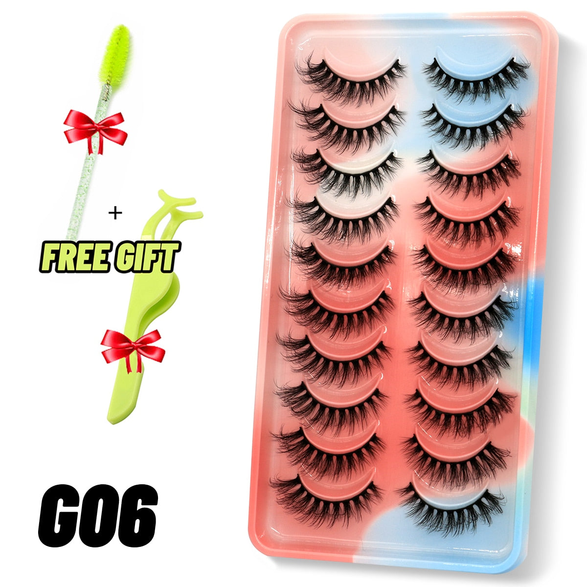 Dramatic False Eyelashes Cosplay 5/10 Pair 3D Mink Eyelashes Natural False Eyelashes