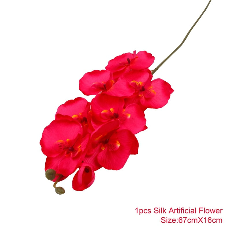 1PC Artificial Flowers Real Touch Artificial Moth Orchid Butterfly Peony Daisy For Home Table Wedding Festival Decoration