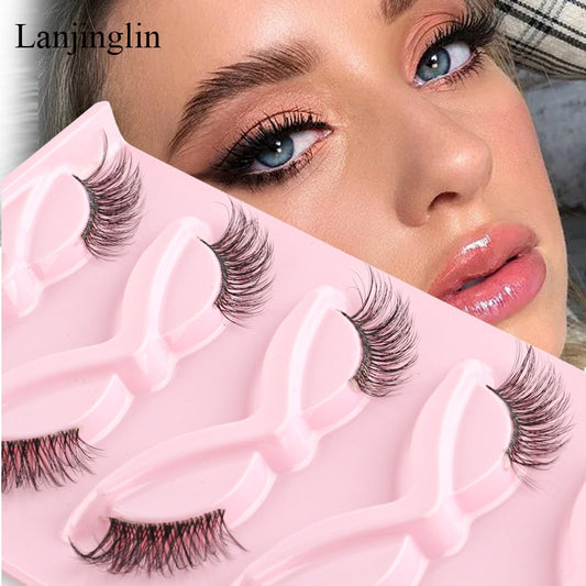 3/5 Pairs Half Lashes Cat Eye Natura Long Full Strip Lashes Extension Faux Cils maquillage False Eyelashes