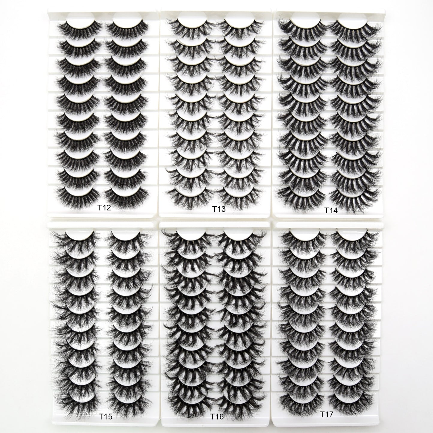 5paris/10pairs Faux Mink Eyelashes Make Up False Cils Hand Made Fake Eyelashes Wholesale Thick Eyelashes Extension